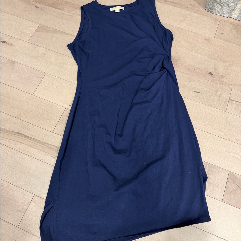 Michael Kors Asymmetrical Navy Dress